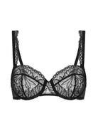 Exotica Sheer Demi Bra - Black - Flirt! Luxe Lingerie & Sleepwear