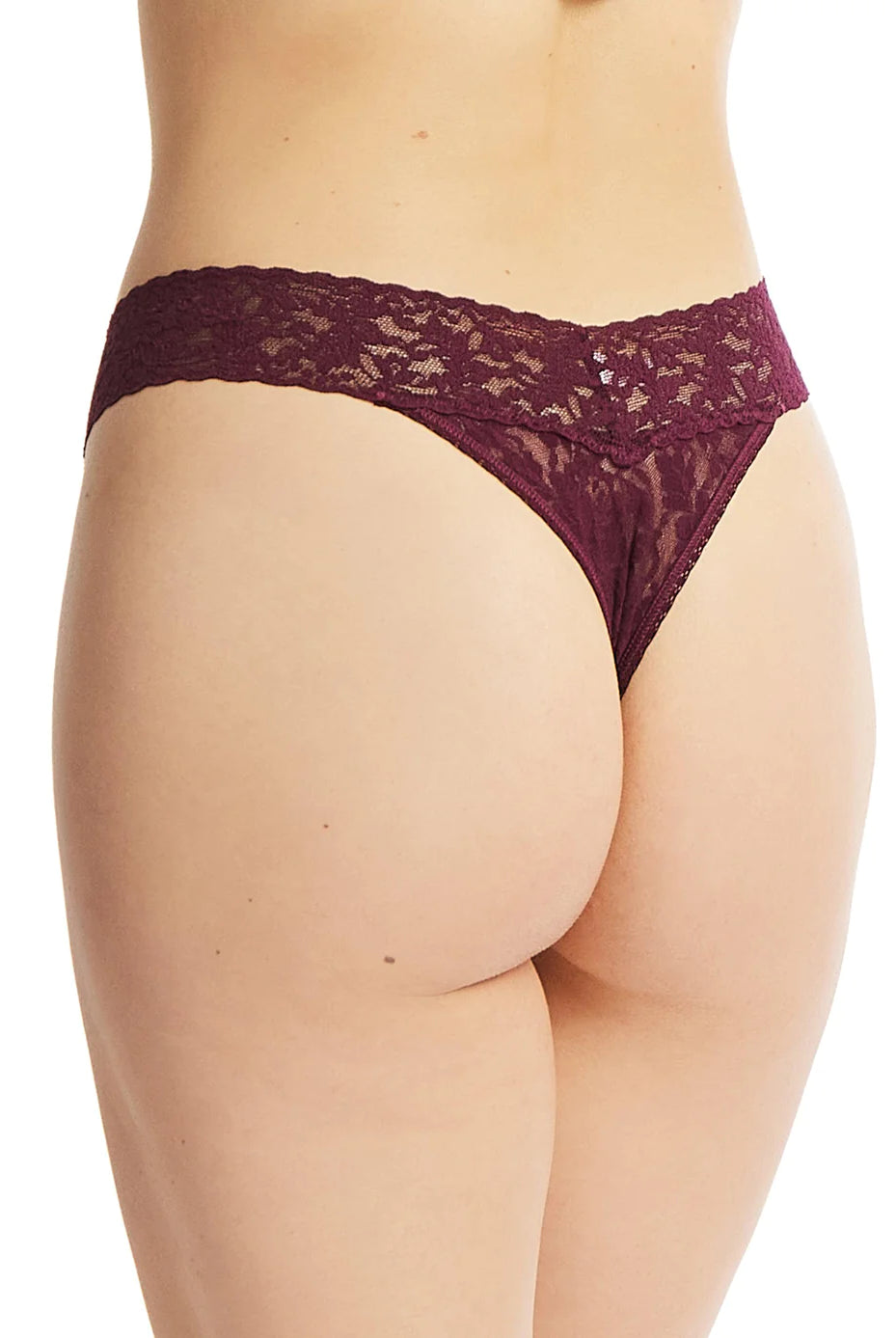 Signature Lace Original Rise Thong - Dried Cherry Red - Flirt! Luxe Lingerie & Sleepwear