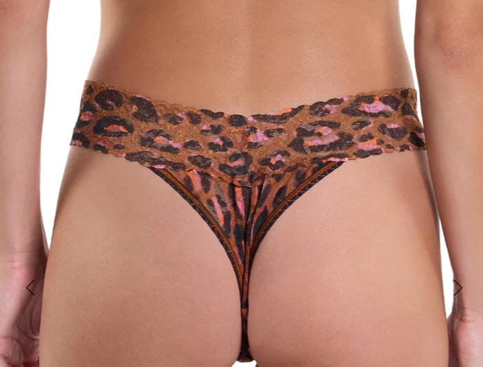 Printed Signature Lace Original Rise Thong - Throwback - Flirt! Luxe Lingerie & Sleepwear