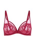 Saga Full Coverage Plunge Bra - Lipstick - Flirt! Luxe Lingerie & Sleepwear