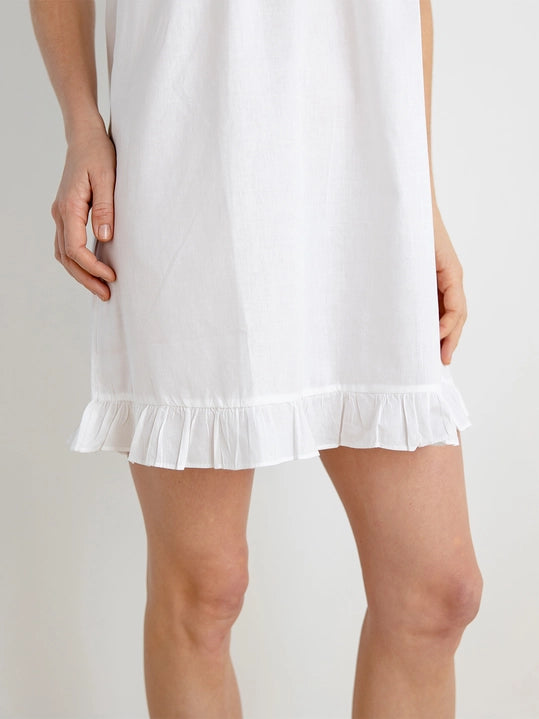 April Cotton Ruffle Nightgown - Flirt! Luxe Lingerie & Sleepwear