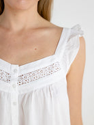 April Cotton Ruffle Nightgown - Flirt! Luxe Lingerie & Sleepwear