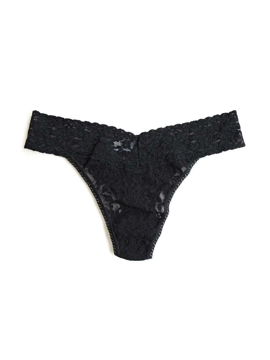 Signature Lace Original Rise Thong - Black - Flirt! Luxe Lingerie & Sleepwear