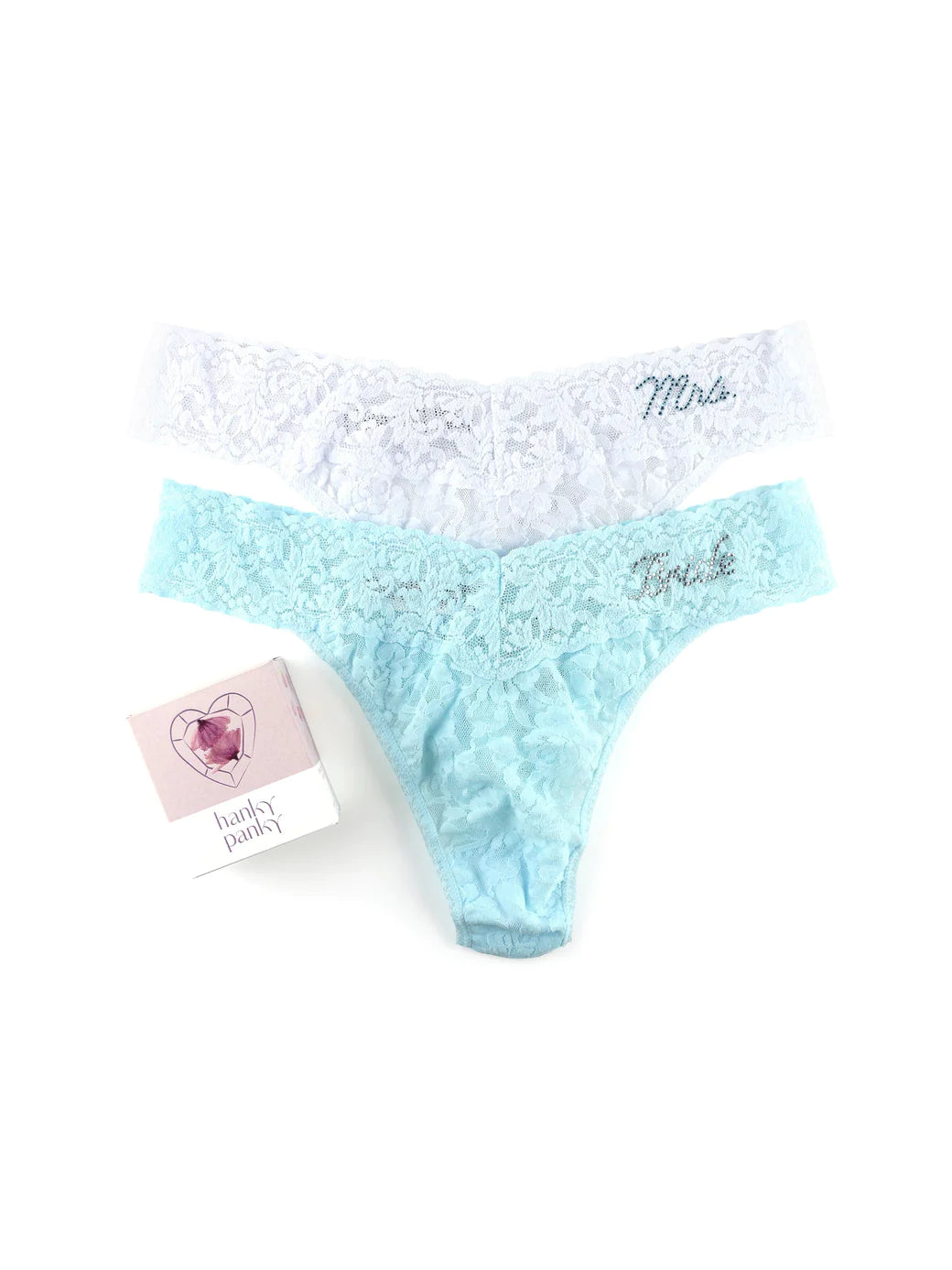 Bride & Mrs Low Rise Thong 2 Pack - Flirt! Luxe Lingerie & Sleepwear