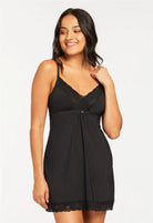 Bust Support Chemise Black - Flirt! Luxe Lingerie & Sleepwear