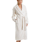 Keila Sherpa Fleece Robe - Cream - Flirt! Luxe Lingerie & Sleepwear