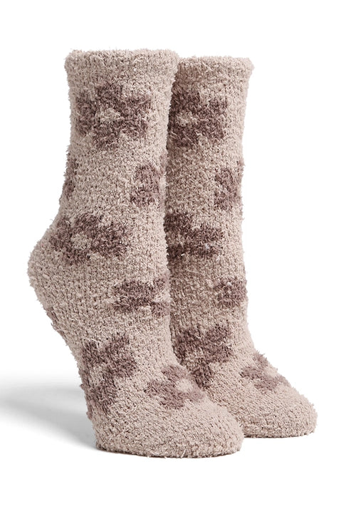 Daisy Fuzzy Crew Socks - Flirt! Luxe Lingerie & Sleepwear