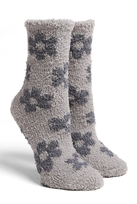 Daisy Fuzzy Crew Socks - Flirt! Luxe Lingerie & Sleepwear