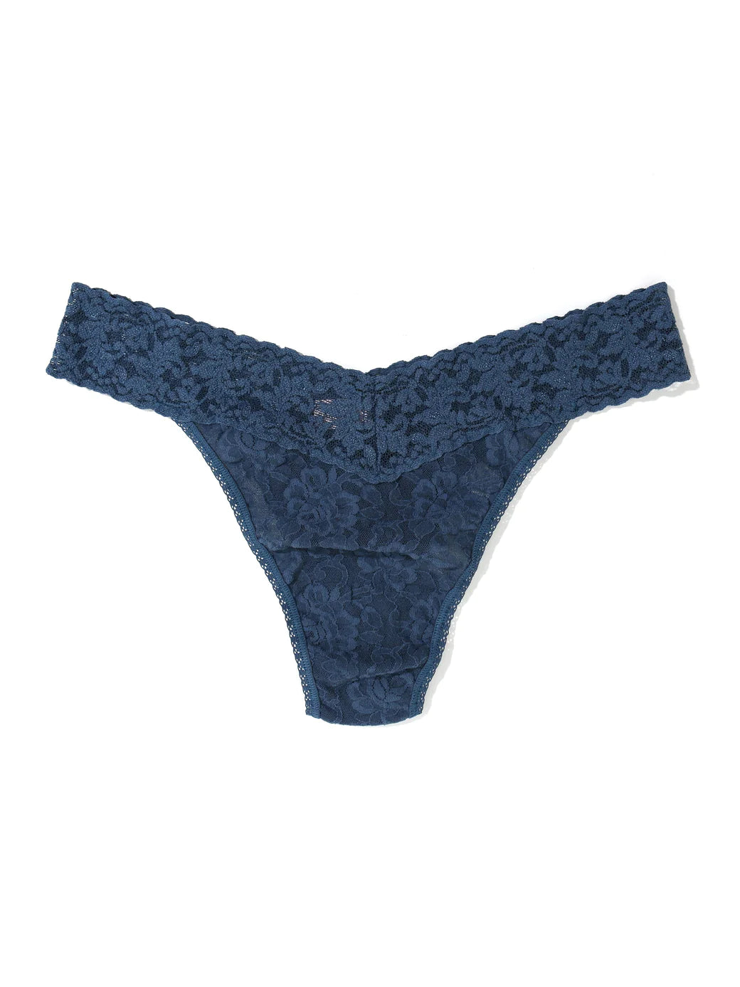 Signature Lace Original Rise Thong - Deep Waters - Flirt! Luxe Lingerie & Sleepwear