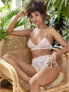 Signature Lace Padded Triangle Bralette - Bliss Pink - Flirt! Luxe Lingerie & Sleepwear