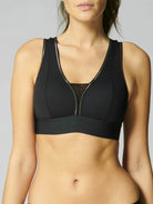 Harmony Low-Medium Impact Wireless Sports Bra - Black - Flirt! Luxe Lingerie & Sleepwear