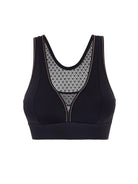 Harmony Low-Medium Impact Wireless Sports Bra - Black - Flirt! Luxe Lingerie & Sleepwear