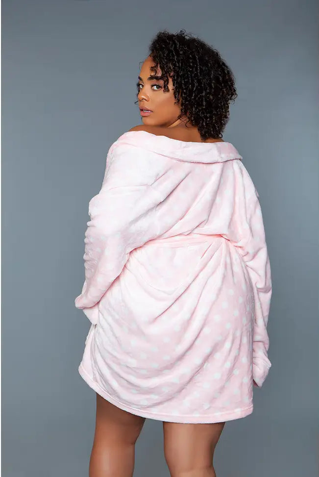 Kaylee Polka Dot Robe - Flirt! Luxe Lingerie & Sleepwear