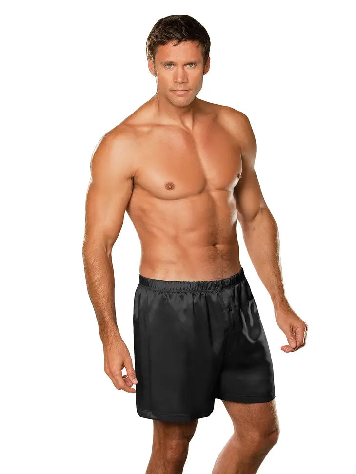 Men's Silk Charmeuse Boxers - Flirt! Luxe Lingerie & Sleepwear