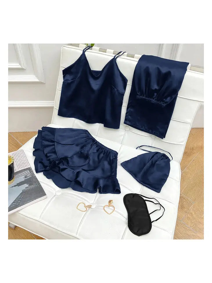 Navy Lounge Cami - Flirt! Luxe Lingerie & Sleepwear