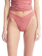 Signature Lace Original Rise Thong - Pink Sands - Flirt! Luxe Lingerie & Sleepwear