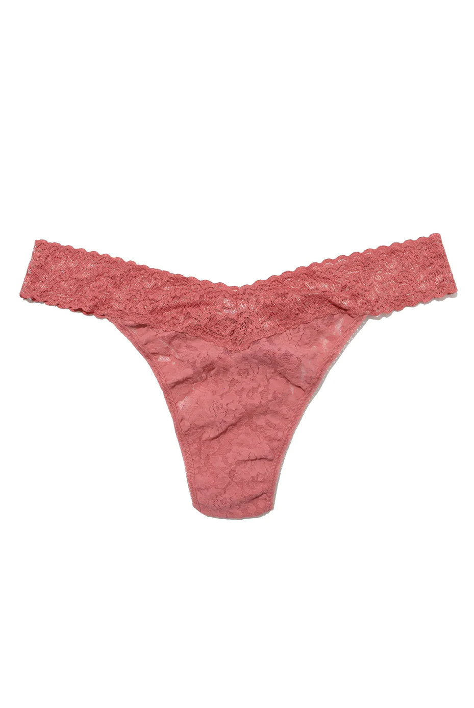 Signature Lace Original Rise Thong - Pink Sands - Flirt! Luxe Lingerie & Sleepwear