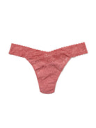 Signature Lace Original Rise Thong - Pink Sands - Flirt! Luxe Lingerie & Sleepwear