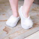 Pom Pom Sherpa Slippers - Flirt! Luxe Lingerie & Sleepwear