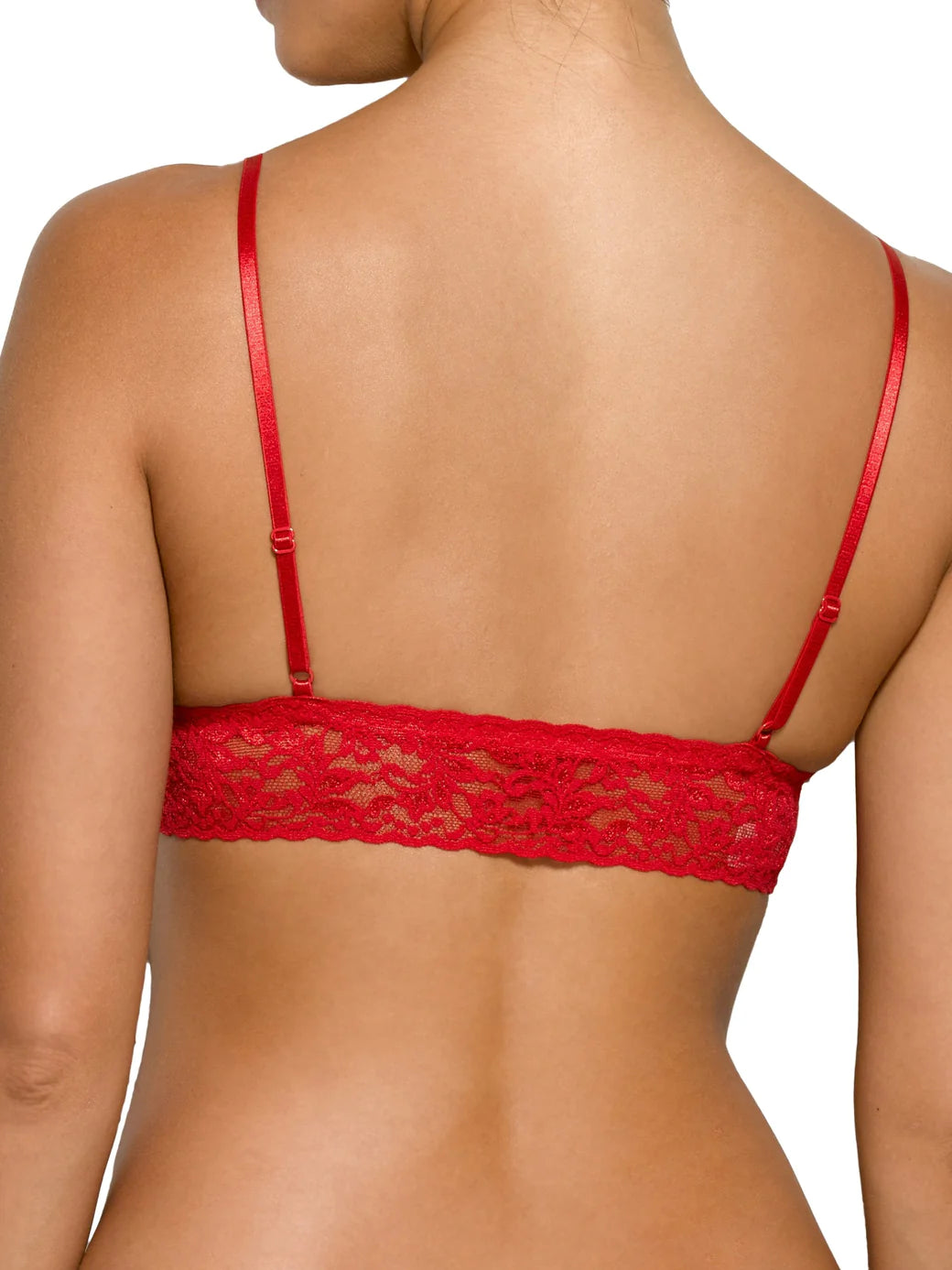 Signature Lace Padded Triangle Bralette - Red - Flirt! Luxe Lingerie & Sleepwear