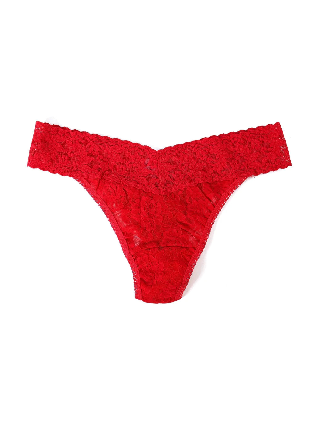 Signature Lace Original Rise Thong - Red - Flirt! Luxe Lingerie & Sleepwear