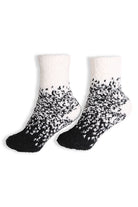 Two Tone Fuzzy Crew Socks - Flirt! Luxe Lingerie & Sleepwear