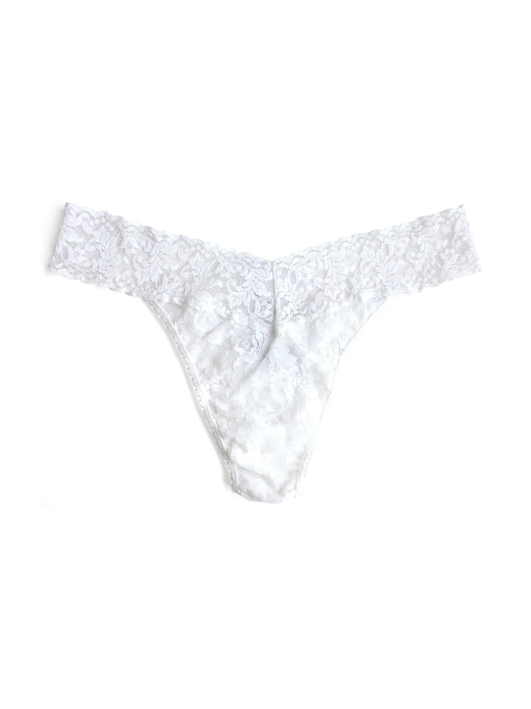 Signature Lace Original Rise Thong - White - Flirt! Luxe Lingerie & Sleepwear